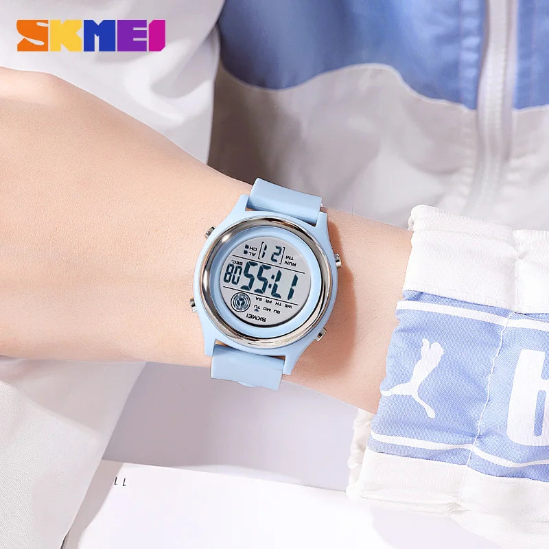 SKMEI 2094 Luxury Stopwatch Lady Waterproof Womens Digital Wristwatches Shockproof Countdown Watches for Women Montre Femme 1721