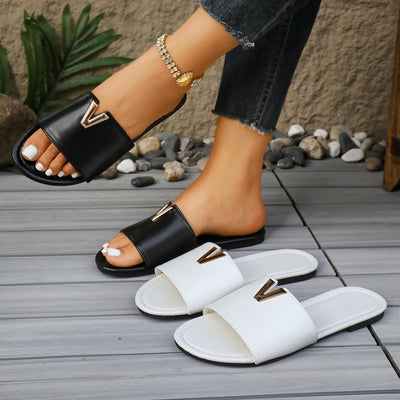 Women Slippers New Summer Flat Sandals Fashion Outdoor Comfortable Slippers Flip Fops Casual Shoes Slides Women Zapatos De Mujer