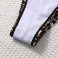 Shencai Zebra Pattern Backless Pleated Bikini Sexy | SAMAG