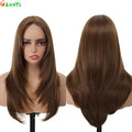 210g/pcs 180% Density Lace Wig 6-24-613 Color Middle Part Glueless Lace Wigs 24 Inch Ombre Blonde Synthetic Hair Daily Use Wigs