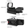 Hot 20mm Rail Riflescope Hunting Optics Holographic Red Dot Sight Reflex 4 Reticle Scope Collimator Sight