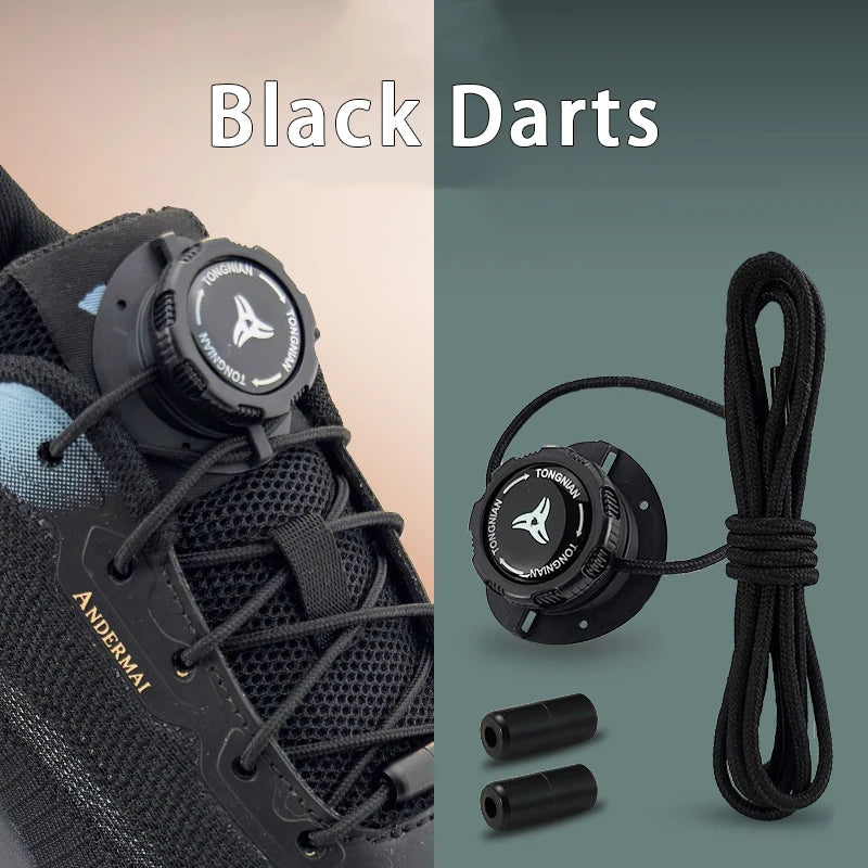 Thick Rope Swivel Buckle Shoelaces New Upgrade Automatic No Tie Laces For Sneakers Shoe Accessories For Adults Kids