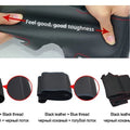 Custom Anti-Slip And Soft Suede Leather Car Steering Wheel Cover For Volvo V60 XC60 XC90 S60 S80 S90 Avant Steering Wrap