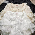 Japanese Lolita Style Lace Ruffles Blouses Summer Women - View 21 | SAMAG