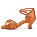 Women Dance Shoes For Girls Ladies Latin Ballroom Dance Shoes Satin Professional Salsa Tango Party Dancing Shoes Training Shoes