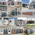 20FT/40 Portable Folding Steel Container House Prefabricated Tiny Home with 2/3 Bedroom Modular Expandable Housing customizable