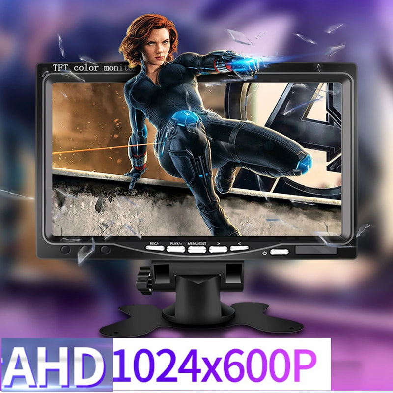 7 - Inch 1920 * 1080 AHD 1080P High - Definition Truck Monitor with Starlight Night Vision - Ideal for Vehicle Reverse in Bus