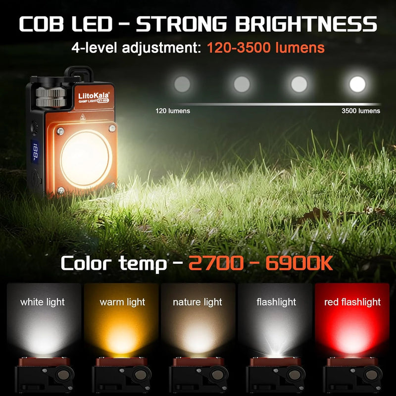 LiitoKala XY - 009 Portable Rechargeable LED Camping Light - View 2 | SAMAG