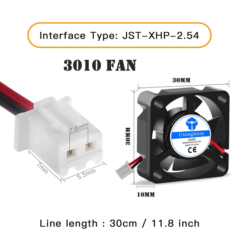 3010 5V&12V&24V Cooling Turbo Fan Brushless 3D Printer - Visuel 10 | SAMAG