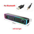 Bluetooth Speaker 4D Surround Soundbar Wired Computer Speakers Stereo Subwoofer Sound Bar for Laptop PC Theater TV Aux 3.5mm