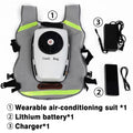 Rechargeable Air Conditioning Vest 9600mAh Battery Cooling Clothes for Hot Weather With Pockets Jacket for Working in the Heat