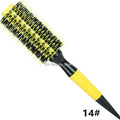 Professional 1/6pcs Boar Bristle Wooden Hair Comb Round Hair Brush Curling Combs Woman Hair Curlerl Hairdresser Styling Tool