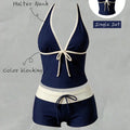 Women Bikinis Set Vintage Striped Floral Tankini Swimsuit | SAMAG