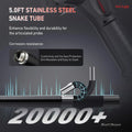 Ralcam  Endoscope Camera with 210° Movable Head, 6.2 mm Probe, 5 Inch HD Screen IP67 Inspection Camera， for Car and Home