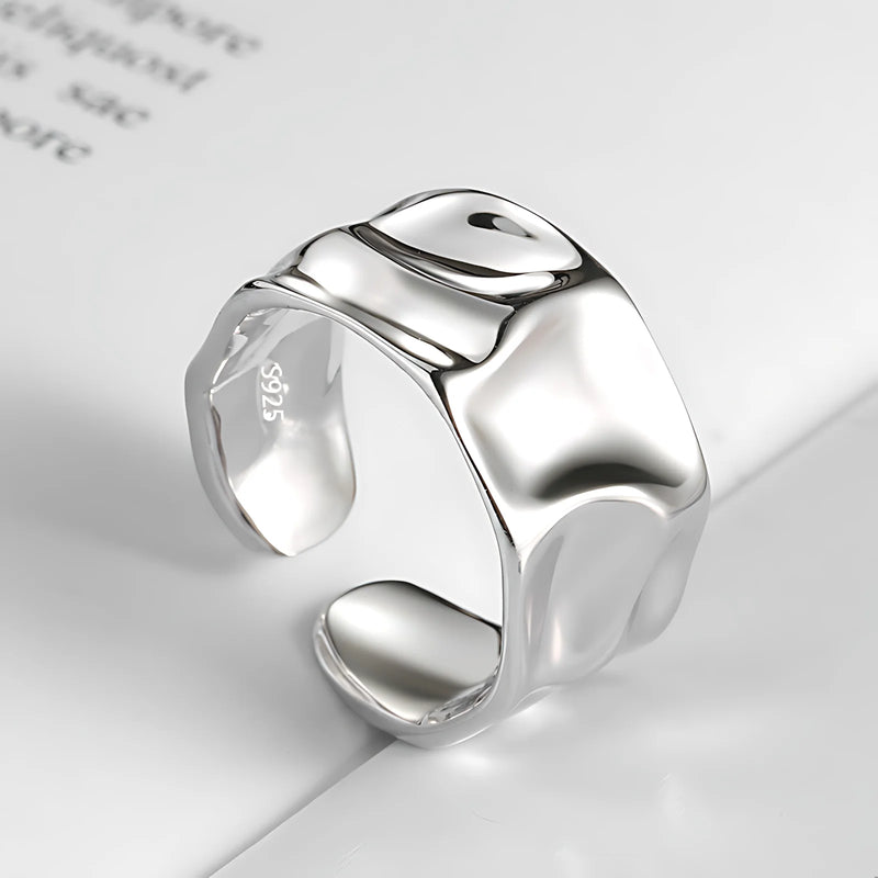 VENTFILLE 925 Sterling Silver Geometric Multilayer Round | SAMAG