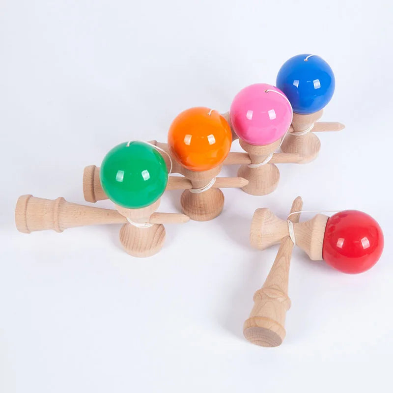 Kendama Toy Ball Graffiti Painted Outdoor Fitness Balls Train Eye-hand Agility CoordinationChildren Adults Outdoor Sports Ball