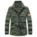 Men's Spring Cotton Casual Shirt Military Tooling | SAMAG