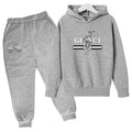 Hooded Sweatshirt + Pants - casual Sports Outfit - letter - View 27 | SAMAG