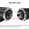 QS120 72V 2000W 4600RPM 70H PMSM Mid Drive Motor With Fardriver ND72300 Sine Wave Controller And Bluetooth For Electric Scooter