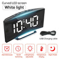 Electronic Alarm Clock Noiseless Design Digital LED Large Display Mirror Electronic Clock Digital Alarm Clock LED Mirror Clocks