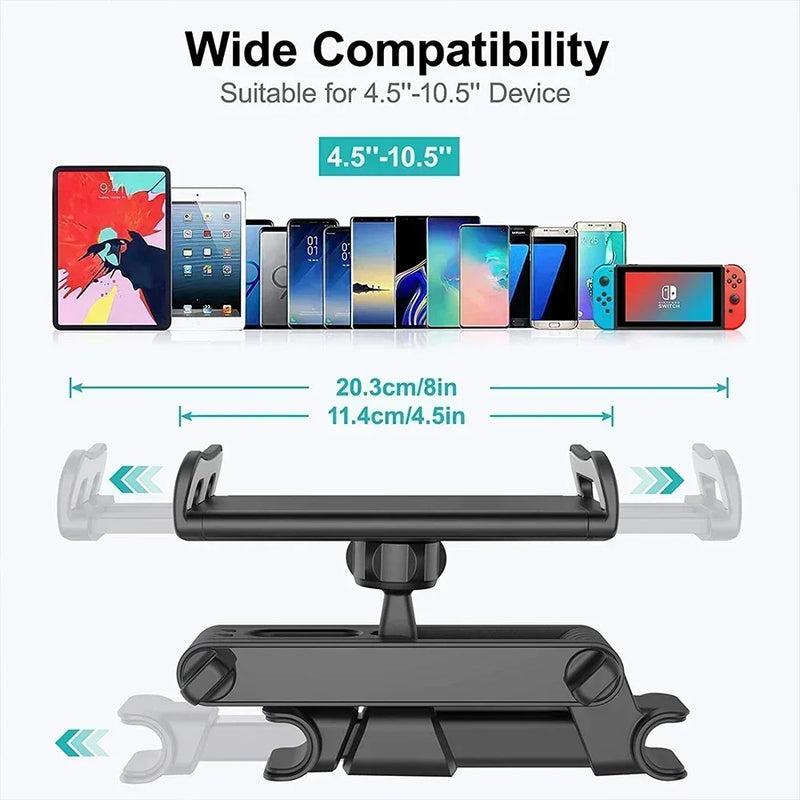 360 Rotation Universal Car Back Seat Headrest Mount Holder For iPad Air 1 2 4-11 Inch Mini Tablet PC Auto Car Phone Holder Stand