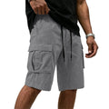 Men Multi-color Cargo Shorts Summer Loose Drawstring | SAMAG