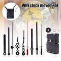 Wall Clock DIY Smart Wifi/No Wifi Clock Silent Movement Automatic Time Adjustment Mute Movement Living Room Office Wall Decor