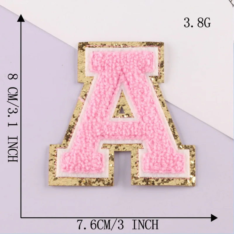 On Clothing Towel English Alphabet Decoration DIY Applique Accessories Patches Clothing Badges Clothes Embroidery Appliques