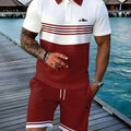 Summer Men's Polo Set - 3D Printed Pattern - Breathable | SAMAG
