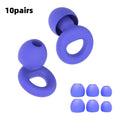Quiet Ear Plugs for Noise Reduction – Super Soft, Reusable Hearing Protection for Sleep,Swim, Work 8 Ear Tips in XS/S/M/L