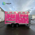 Custom Portable Food Truck Cart with Wheels Commercial Mobile Kitchen Trailer Designed for Street Food Vendors Events