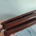 Zency New Soft Plain Color Leather Bag Multiple Pockets Women's Bag Genuine Leather Shoulder Crossbody Versatile Commuting Bag