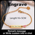 Customized Heart Bracelet for Little Girl Boy, Engravable ID Name Bracelet, Personalized Stainless Steel Chain Birthday Gift