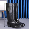 Men's Rain Boots Work High-Tube Boots Platform Comfortable Water Shoes Non-slip Kitchen Boot PVC Material Round Toe Rubber Boots