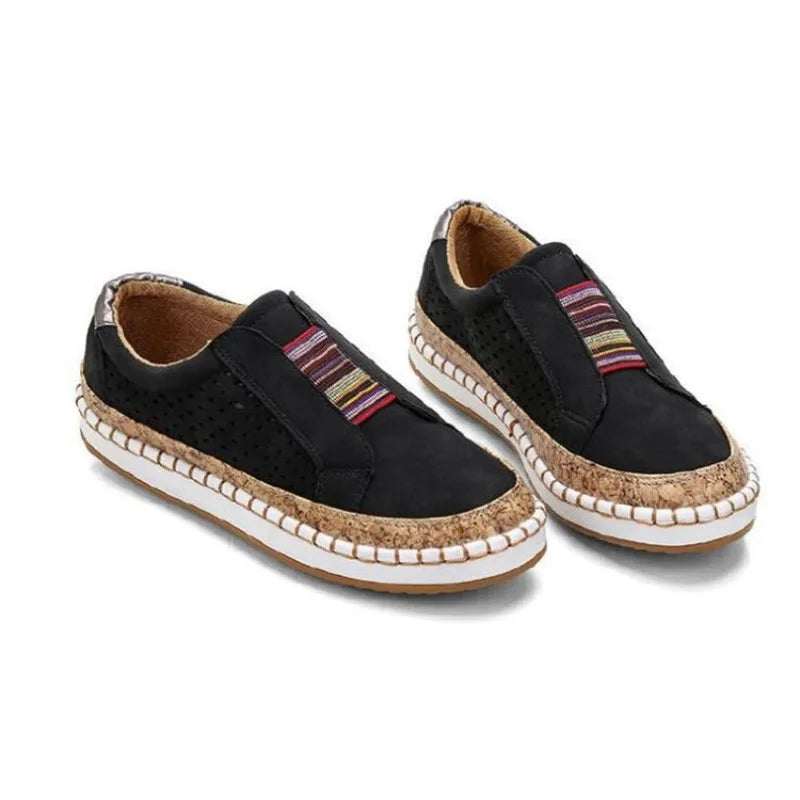 New Plus Size Shoes for Women 35-43 Autumn Spring Wedge Sneakers Vulcanized Shoes Breathable Comfortable Non-slip Loafers Women