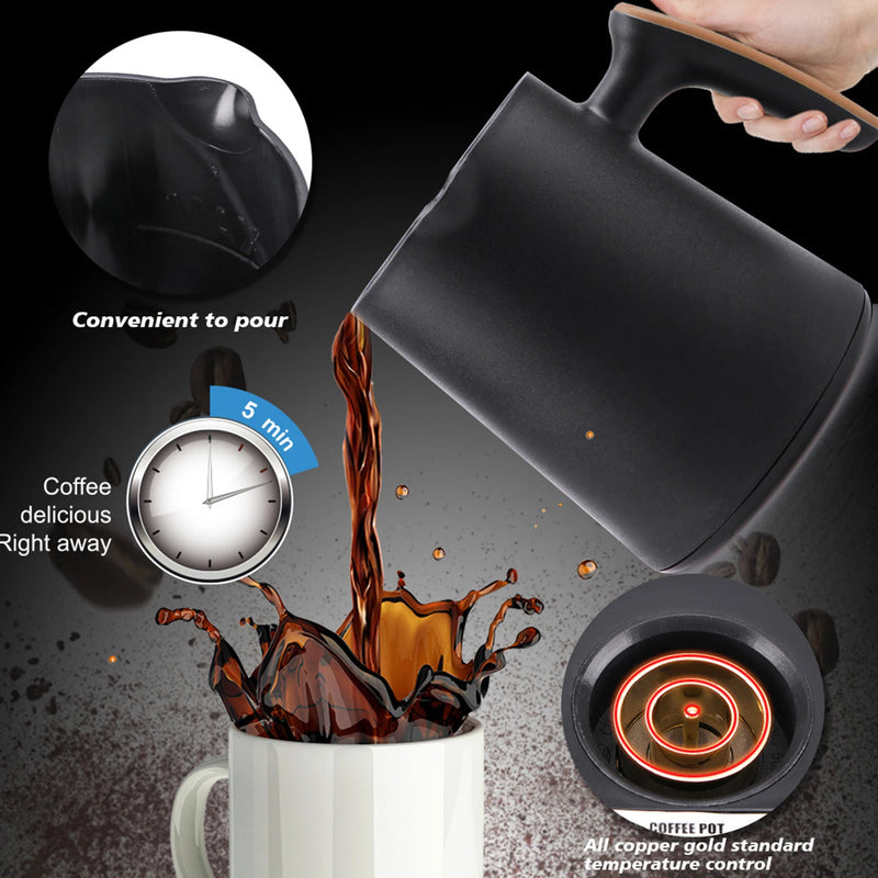 250ML Automatic Turkish Coffee Maker Automatic Turkish/Greek Coffee Machine Electric Turkish Coffee Pot for Coffee Tea & Milk