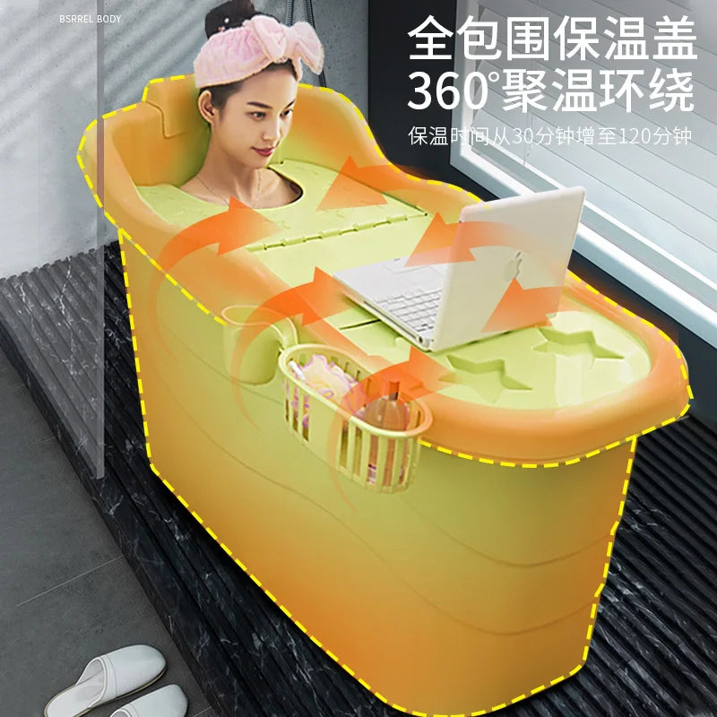 Extra Large Adult Bathtub Thickened Soaking Tub Portable Bath Tub for Adults Big Deep Bathtub Home Spa Bathing Tub