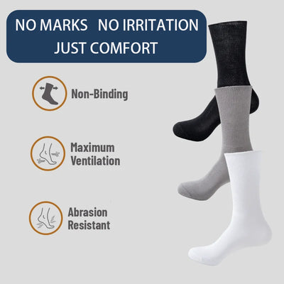 6Pairs Comfortable and Supportive Diabetic Socks for Men | SAMAG