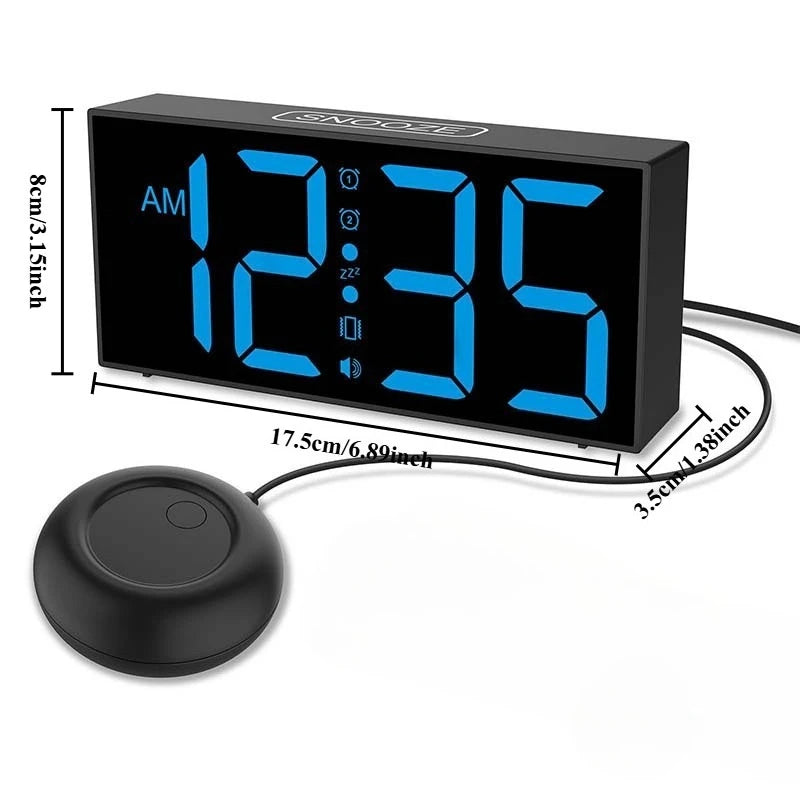 LED Alarm Clock Multifunctional Electronic Shaker Clock Bedside Digital Luminove Clocks Modern Minimalist Designer Desktop Clock