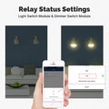 MOES Tuya WiFi/Zigbee Smart Switch Module Light Control Dimmer Curtain 1%-100% Voice Control Work with Alexa Google Home RF433