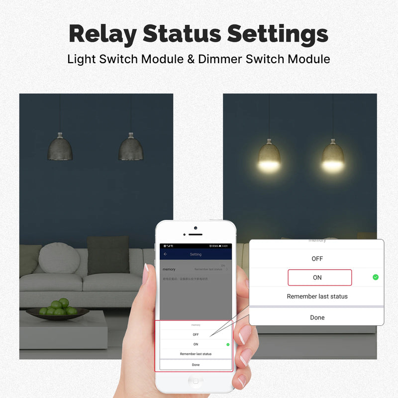MOES Tuya WiFi/Zigbee Smart Switch Module Light Control Dimmer Curtain 1%-100% Voice Control Work with Alexa Google Home RF433