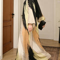 Horetong Summer Muslim Abaya Women Dress Art Print O-Neck | SAMAG