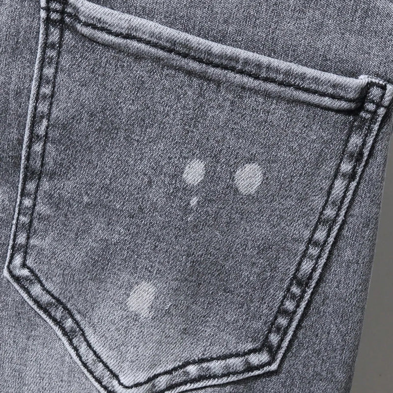Men's Slim Stretchy Denim Jeans for Pants Tearing | SAMAG