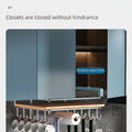 1PC Stainless Steel Hanging Kitchen Storage Rack with Hooks Paper Towel and Utensils Holder Cutting Board Storage Shelf