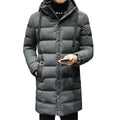 2023 Men Winter Parka Down Coat Casual Parkas Jacket Wind Breaker Winter Overcoat High Collar Mid-length Outdoor Snow Jacket