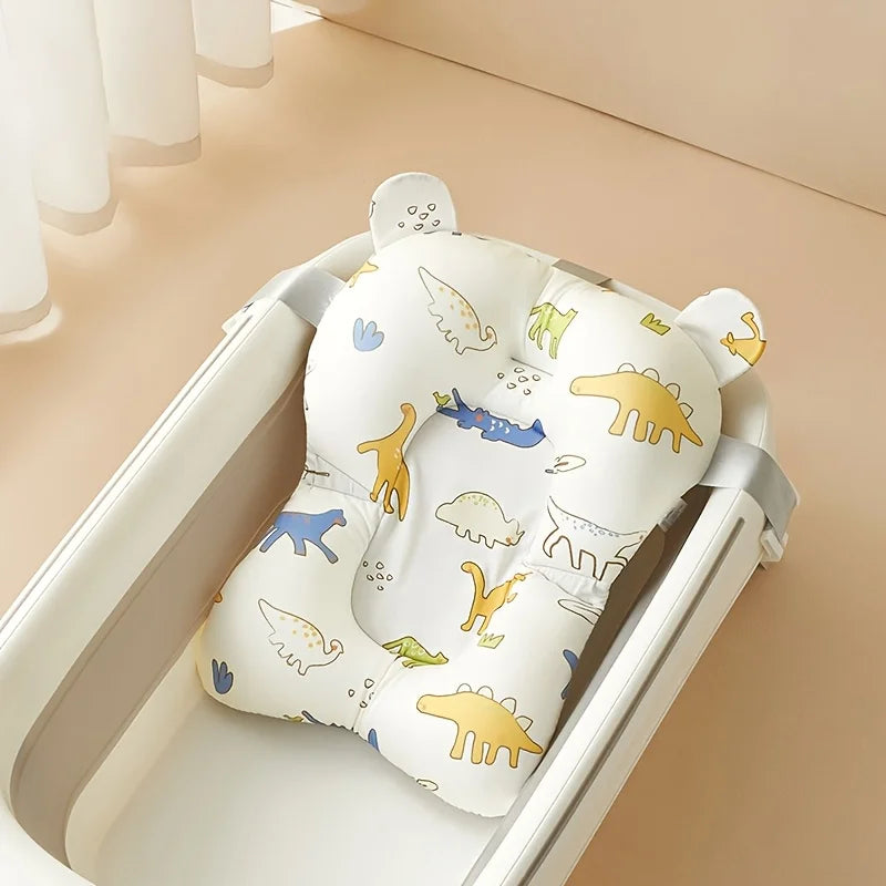 1Pc Baby Bath Mat Bathing Support Mat - Newborn Bath Rack Bath Tub Net Mat Universal - Adjustable, Comfortable, Non-Slip - Three-Point Baby Shower Net, Perfect Gift Choice for Bathtubs, Sinks, Bath Racks, and Baby Showers