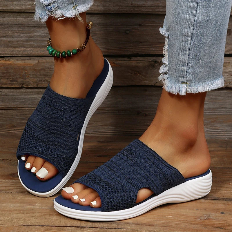 Women Shoes Sandals Summer Retro Walking Shoes Beach Women Shoe Non-Slip Sandals Ladies Slides Footwear Slipper Female