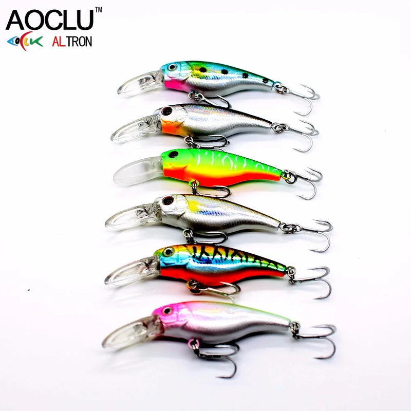 AOCLU Mini Shad 40mm 2.5g Hard Bait Small Minnow Crank | SAMAG