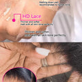 40 46 Inch 200 Density Frontal Wig For Black Women Brazilian Wigs Human Hair 5x5 Bone Straight HD Transparent Lace Front Wigs