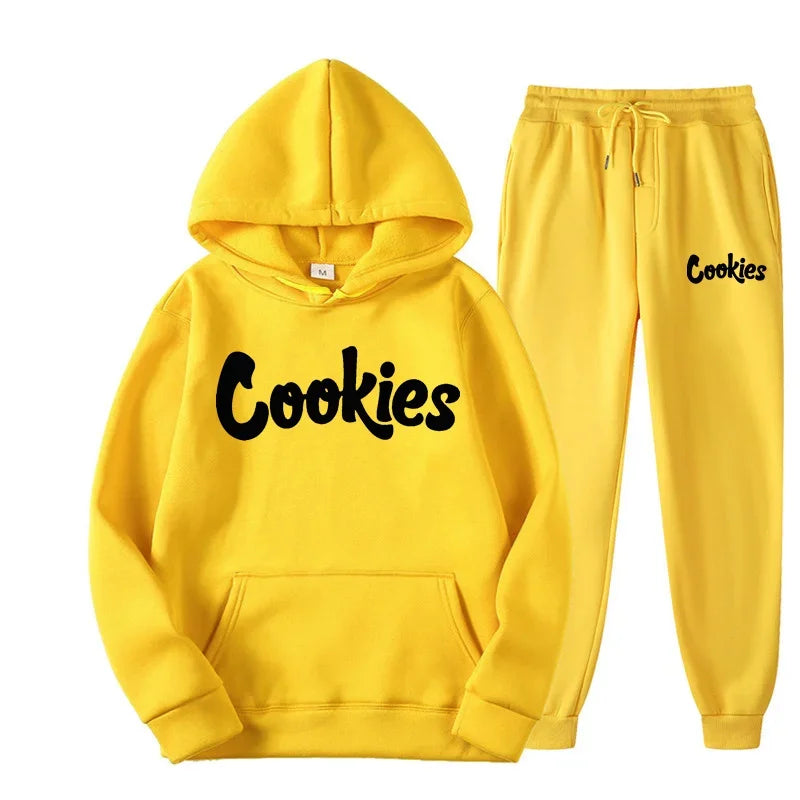 Men and women of the same fashion trend hoodie casual two - piece suit jacket pants brand printing logo size - View 4 | SAMAG